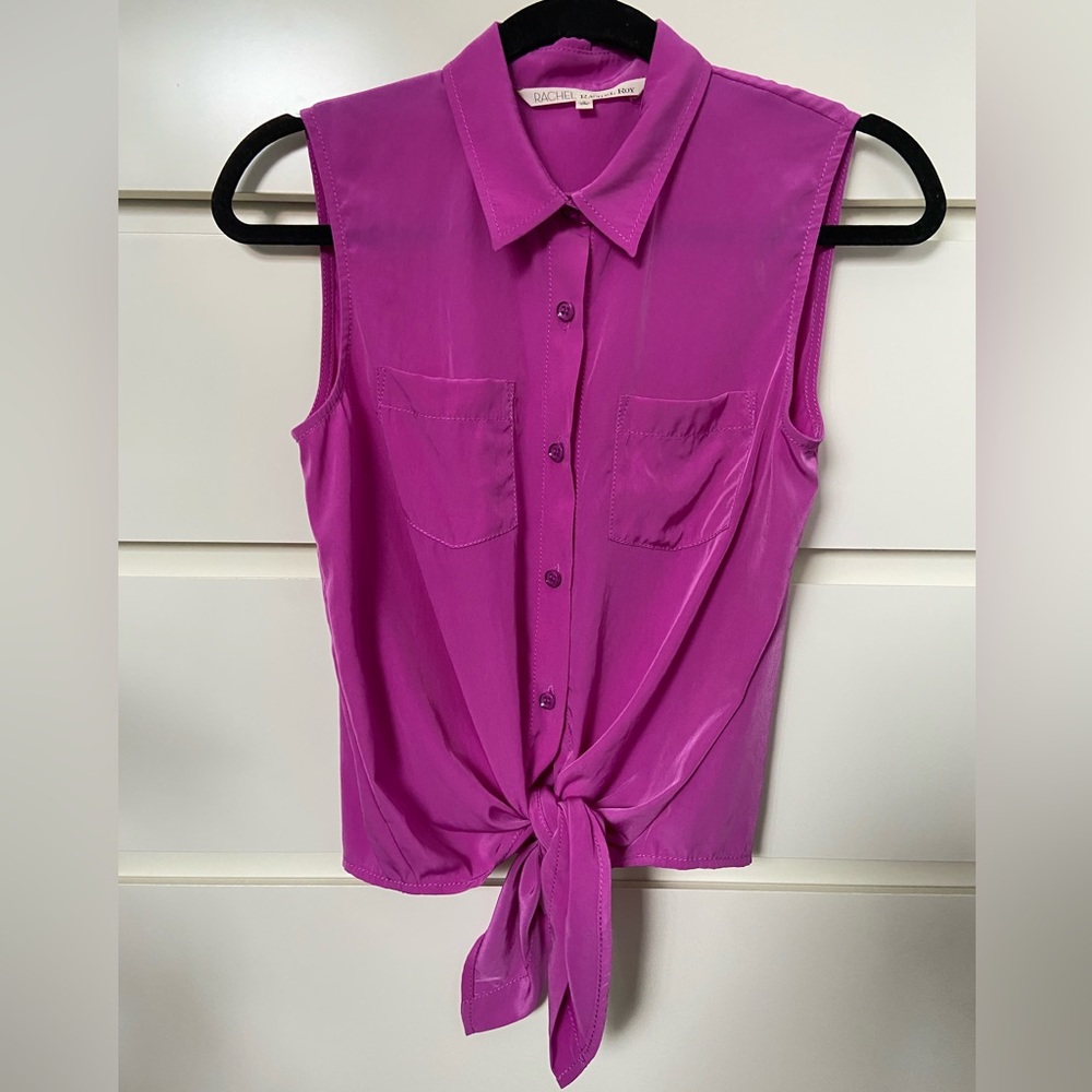 Rachel Roy blouse with tie